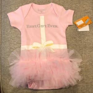 BEST GIFT EVER baby girl tutu onesie.